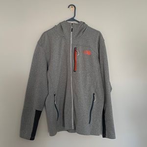 Mens North Face full zip light fleece jacket